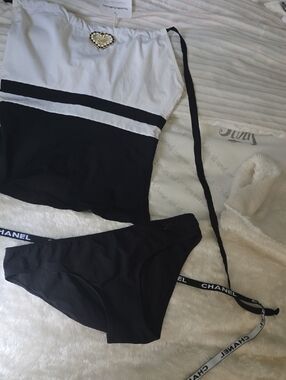 Beautiful Chanel 2 Piece Bathing Suit